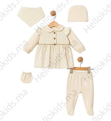 Pack naissance full éclat beige velours 5 pcs