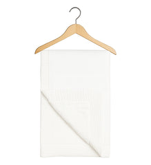 Couverture Unie Molletonnée 80x90 cm - Blanc