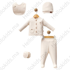 Pack naissance Levanzo 5 pcs coton bio