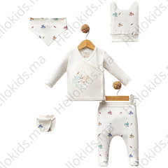 Pack naissance Kemik 5 pcs coton bio unisexe