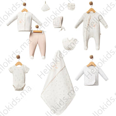 Coffret naissance Pretty Girl 10 pcs coton Bio