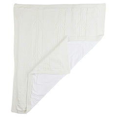 Couverture TRIKO laine naturelle 90x100 cm intérieur coton 0m+ - EKRU