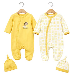 Pack de 2 grenouillères Dino where r u now ? coton