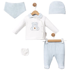 Pack naissance nounours Happy 5 pcs coton