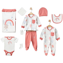 Coffret Arc en ciel 10 pcs coton girly