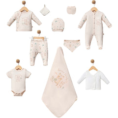 Coffret naissance Raccoon Family 10 pcs coton bio