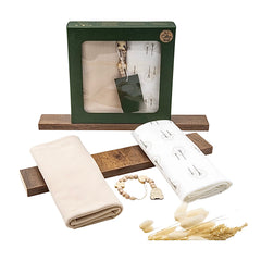 Coffret de 2 langes arbres avec attache tétine 80x90 cm