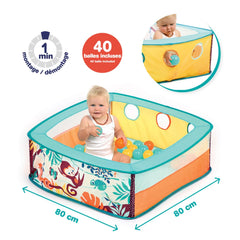 Ludi - Piscine a balles Jungle avec 40 balles 6m+