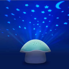 Pabobo - Projecteur champignon Musical d’étoiles Bleu 0m+