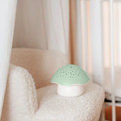 Pabobo - Projecteur champignon Musical d’étoiles Vert Sauge 0m+