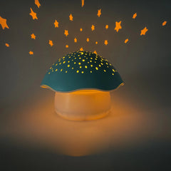 Pabobo - Projecteur champignon Musical d’étoiles Vert Sauge 0m+