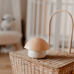 Pabobo - Projecteur champignon Musical d’étoiles Rose 0m+