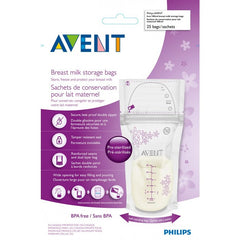 Sachets de conservation lait maternel 180 ML - 25 pcs- Philips Avent