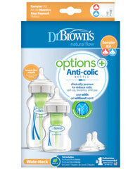 Dr Brown's - Sampler kit 270 ml, 150 ml, 2 tétines L1 2 tétines L2