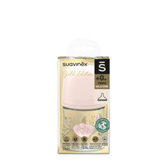 Suavinex - Biberon Premium Gold edition 0m+ silicone - Rose