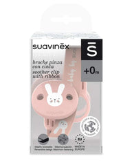Suavinex - Attache Sucette avec Ruban - Rose