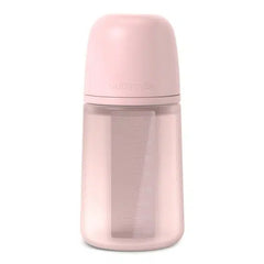 Suavinex - Biberon silicone Rose Débit moyen 240 ml - 3m+