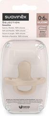 Suavinex - Sucette Silicone avec Tétine Symétrique SX Pro, Réversible 0-6 mois Irish Cream