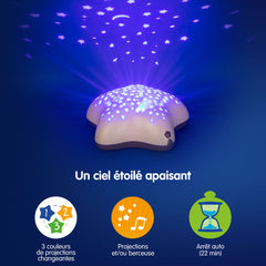 Pabobo - Veilleuse Musicale Projecteur d’étoiles Beige 0m+