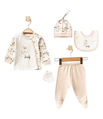 Coffret naissance Lovely Brebis 5 pcs coton