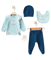 Coffret naissance comme une Bichette 5 pcs coton girly