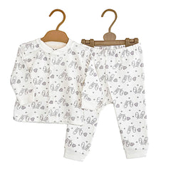 Tenue lapin cœurs 2 pcs coton unisexe