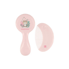 Kikkaboo Peigne et brosse à poils naturels Savanna Rose