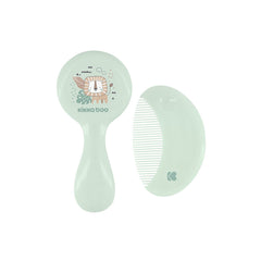 Kikkaboo Peigne et brosse à poils naturels Savanna Mint