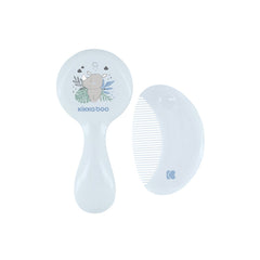 Kikkaboo Peigne et brosse à poils naturels Savanna Bleu