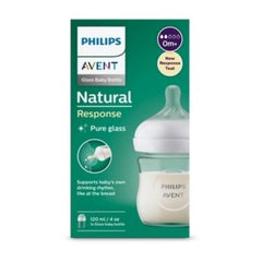 Biberon Natural Avent en verre 120ml 0m+