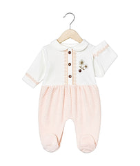 Grenouillère jolies fleurs duo classy girl velours