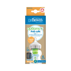 Dr. Brown’s Options+ Anti-colic Bottle - Biberon à col large 150 ml verre