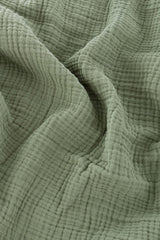 Couverture mousseline 4 Layers 120x120 cm - Grass Green Olive