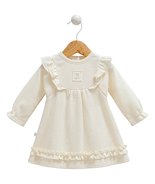 Robe classy petit cœur 1 pcs - Crème