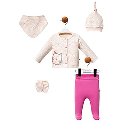 Coffret cutie cat 5 pcs coton