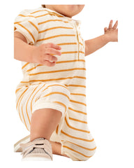 Barboteuse rayée poche stylée boy