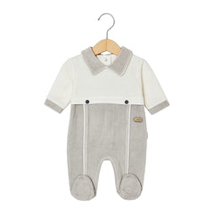 Grenouillère stylish baby boy velours