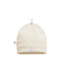 Bonnet uni motifs croisés unisexe 0m+