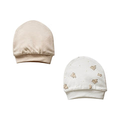 Pack de 2 bonnets nounours lapin coton 0m+