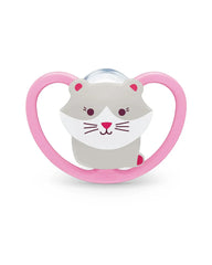 Sucette NUK 1 Pcs Silicone Space Chaton - 0-6 Mois