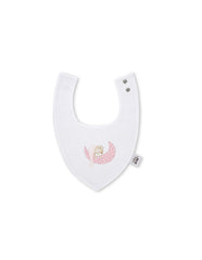 Interbaby - Pack de 2 Bavoirs bandana 20x30 cm mod sleep rose 0/6 mois