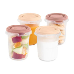 Set 4 pots de conservation Valencia by Miniland - 250 Ml