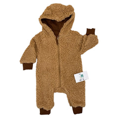 Combinaison molletonnée coton camel Capuche 1 pcs