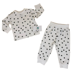 Tenue petits coeurs coton 2 pcs